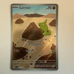 Obsidian Flames Larvitar - Illustration Rare Holo #203/197 Pokemon TCG Near Mint - Image 2