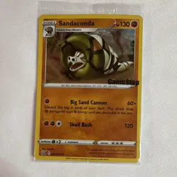 Pokemon Sandaconda GameStop Exclusive Promo Holo 130 HP 082/163 2021 - Image 1