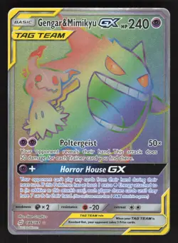 Gengar & Mimikyu GX 186/181 Pokemon TCG SM - Team Up MP - Image 1
