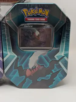 Pokemon TCG Triple Whammy Tin Set Of 3 Darkrai Slaking Tyranitar New Sealed - Image 4
