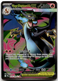 Mega Charizard X ex 109/094 Ultra Rare Phantasmal Flames Near Mint - Image 1