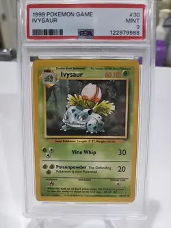 1999 Pokemon Game IVYSAUR #30 PSA 9 Wotc Vintage Base Set - Image 1