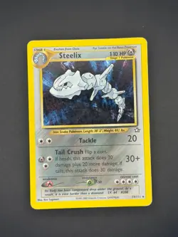 Steelix 15/111 2000 Pokemon TCG Neo Genesis Unlimited Edition Holo Rare MP - Image 1