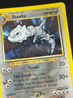 Steelix 15/111 2000 Pokemon TCG Neo Genesis Unlimited Edition Holo Rare MP - Image 4