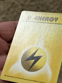 Lightning Energy 100/102 (1st Edition) *Near Mint* Shadowless Never Played Card - Image 2