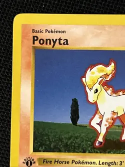 Pokemon Ponyta 60/102 (1st Edition) Shadowless *Near Mint* Never Played Card - Image 3