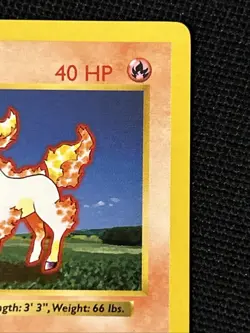 Pokemon Ponyta 60/102 (1st Edition) Shadowless *Near Mint* Never Played Card - Image 4