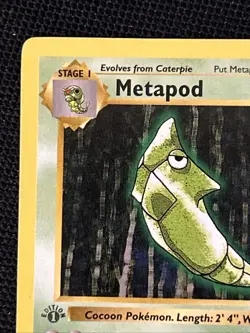 Metapod 54/102 (1st Edition) *Near Mint* (Shadowless) Never Played Card - Image 3