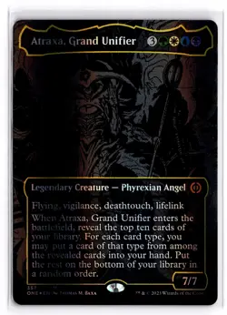Atraxa, Grand Unifier (Oil Slick Raised Foil) 357 Phyrexia: ONE MTG Foil NM - Image 1