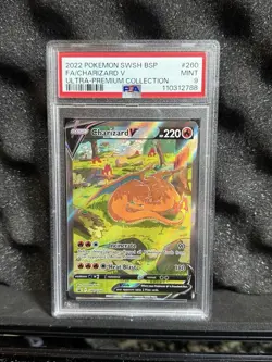2022 Pokemon SWSH BSP FA/Charizard V Ultra Premium Collection PSA 9 Shipped - Image 1