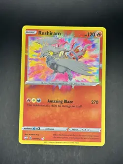 Reshiram 017/072 Amazing Rare Shining Fates Pokemon Holo Near Mint EN - Image 1