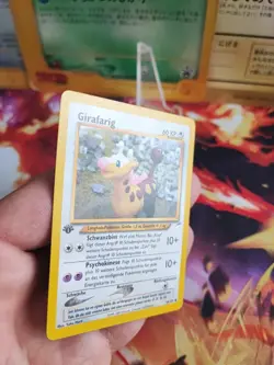 Pokemon Karte Card Girafarig Neo Destiny 1. Edition Deutsch German Wotc NM - Image 3