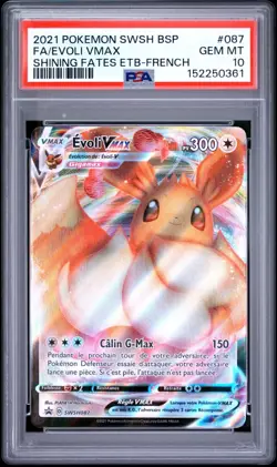 🇫🇷 EVOLI VMAX PSA 10 - PROMO DESTINEES RADIEUSES SWSH087 FR Carte Pokemon 🇫🇷 - Image 2