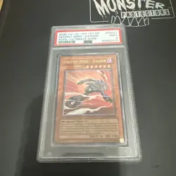 2006 YUGIOH POTD-EN017 DESTINY HERO-DASHER ULTIMATE RARE PSA 9 MINt - Image 3