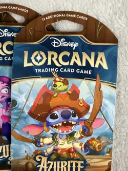 Disney Lorcana Azurite Sea Booster Pack Lot of 5 New Factory Sealed - Image 3