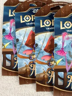 Disney Lorcana Azurite Sea Booster Pack Lot of 5 New Factory Sealed - Image 5