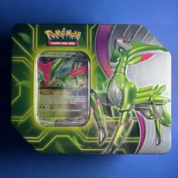 Pokemon Paradox Clash Tin Iron Leaves Ex Sealed Tin w/ 5 Booster Packs (Sealed) - Image 1