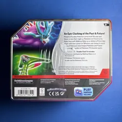 Pokemon Paradox Clash Tin Iron Leaves Ex Sealed Tin w/ 5 Booster Packs (Sealed) - Image 2