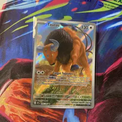 Tauros 96/86 Illustration Rare Pokemon Chaos Rising Full Art Pokemon TCG MINT - Image 1