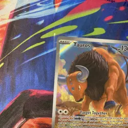 Tauros 96/86 Illustration Rare Pokemon Chaos Rising Full Art Pokemon TCG MINT - Image 2
