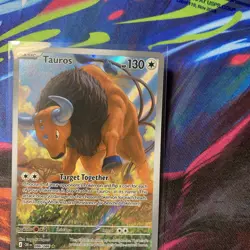 Tauros 96/86 Illustration Rare Pokemon Chaos Rising Full Art Pokemon TCG MINT - Image 3