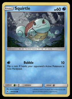 Pokemon TCG - Unbroken Bonds - Squirtle 33/214 Cosmos Holo - P - Image 1
