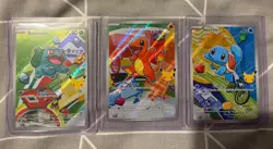 Pokemon TCG First Partner Illustration Collection Kanto GEN 1 Starters Set - Image 1