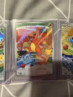 Pokemon TCG First Partner Illustration Collection Kanto GEN 1 Starters Set - Image 3