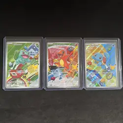 Pokemon TCG First Partner Illustration Gen 1 Kanto Starters Set Mint/Near Mint - Image 1