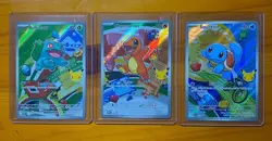 Pokemon TCG First Partner Illustration Gen 1 Kanto Starters Set Mint/Near Mint - Image 1