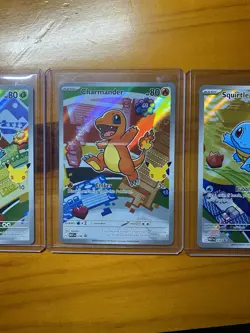 Pokemon TCG First Partner Illustration Gen 1 Kanto Starters Set Mint/Near Mint - Image 3