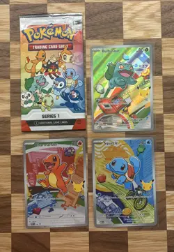 Pokemon TCG First Partner Illustration Gen 1 Kanto Starters Set | READ DESC - Image 1