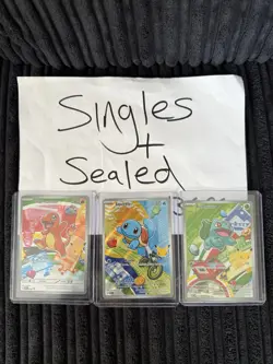 Pokemon TCG First Partner Illustration Gen 1 Kanto Starters Set Mint/Near Mint - Image 1