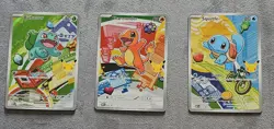 Pokemon TCG First Partner Illustration Gen 1 Kanto Starters Set Near Mint *1 - Image 1