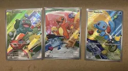 Pokemon TCG First Partner Illustration Gen 1 Kanto Starters Set Mint/Near Mint - Image 1
