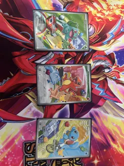 Pokemon TCG First Partner Illustration Gen 1 Kanto Starters Set Mint/Near Mint - Image 1