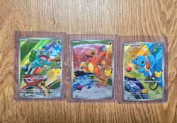 Pokemon TCG First Partner Illustration Gen 1 Kanto Starters Set MEP 037/038/039 - Image 1