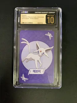 CGC PRISTINE 10! Espeon Pokemon (2019) Korean Point Salad Eevee Edition - Image 1