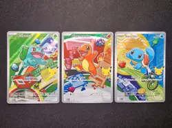 Pokemon TCG - First Partner Illustration - Gen 1 - Kanto Starters Set - Image 1