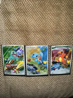 Pokemon TCG First Partner Illustration Gen 1 Kanto Starters Set Mint/Near Mint - Image 2