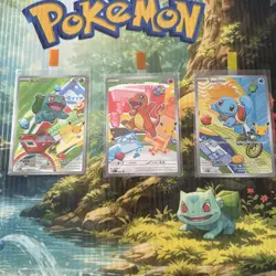 Pokemon TCG First Partner Illustration Collection Gen 1 Starters set Kanto NM - Image 1