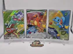 Pokemon TCG First Partner Illustration Gen 1 Kanto Starters Set Mint/Near Mint 1 - Image 1