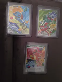 Pokemon TCG First Partner Illustration Gen 1 Kanto Starters Set Mint/Near Mint - Image 1