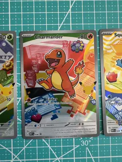 Pokemon TCG First Partner Illustration Gen 1 Kanto Starters Set - Image 5