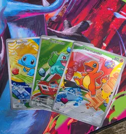 Pokemon TCG First Partner Illustration Gen 1 Kanto Starters Set MEP 037/038/039 - Image 1