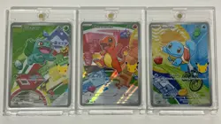 Pokemon TCG First Partner Illustration Gen 1 Kanto Starters Set - Pristine Mint - Image 1