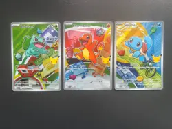 Pokemon TCG First Partner Illustration Gen 1 Kanto Starters Set Mint/Near Mint - Image 1