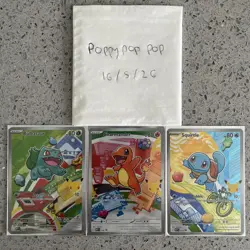 Pokemon TCG First Partner Illustration Gen 1 Kanto Starters Set Mint/Near Mint - Image 3