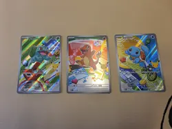Pokemon TCG First Partner Illustration Gen 1 Kanto Starters Set MEP 037/038/039 - Image 1