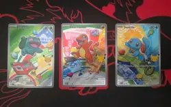 Pokemon TCG First Partner Illustration Gen 1 Kanto Starters Set Mint/Near Mint - Image 1